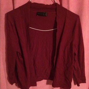 Maroon cardigan